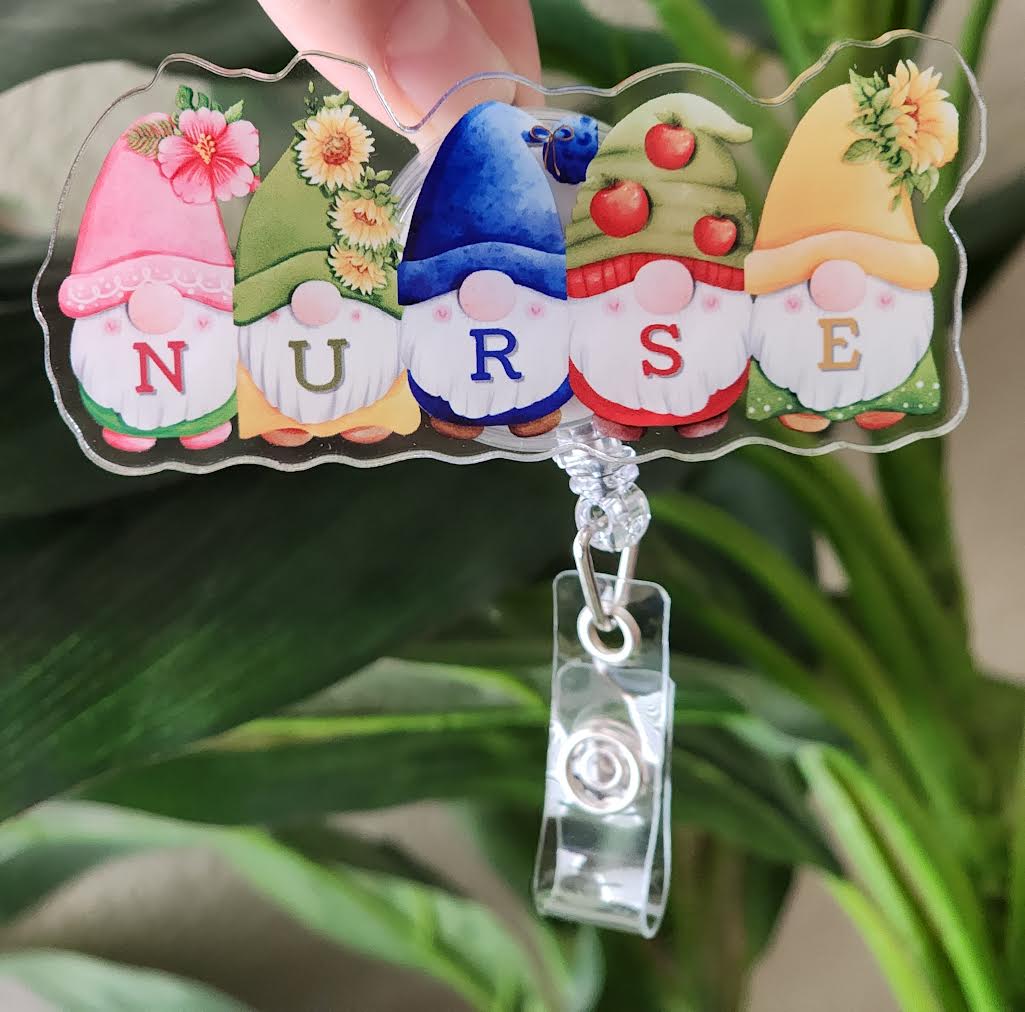 Nurse Gnome Badge – Crafty Badges & Beyond