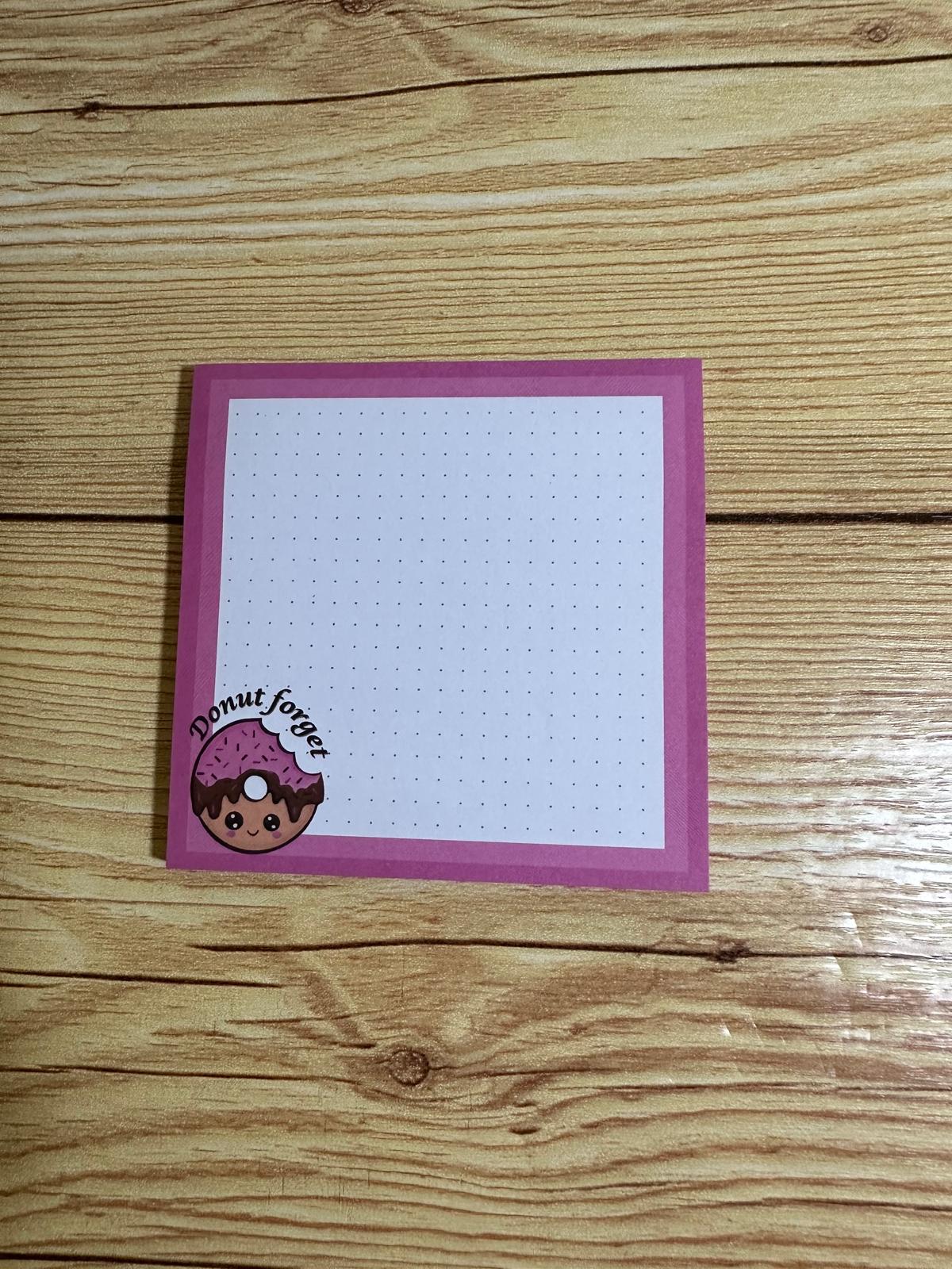 Donut Forget notepads