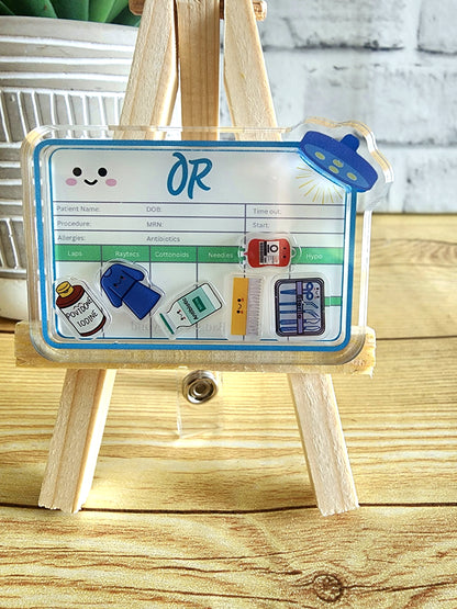 OR White Board Shaker Badge