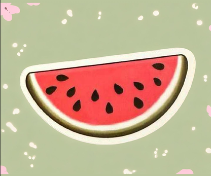 2 inch Stickers (Ice tea, kitty, donut, & watermelon)